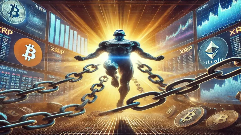 the Breaking Chains Meme and crypto price charts